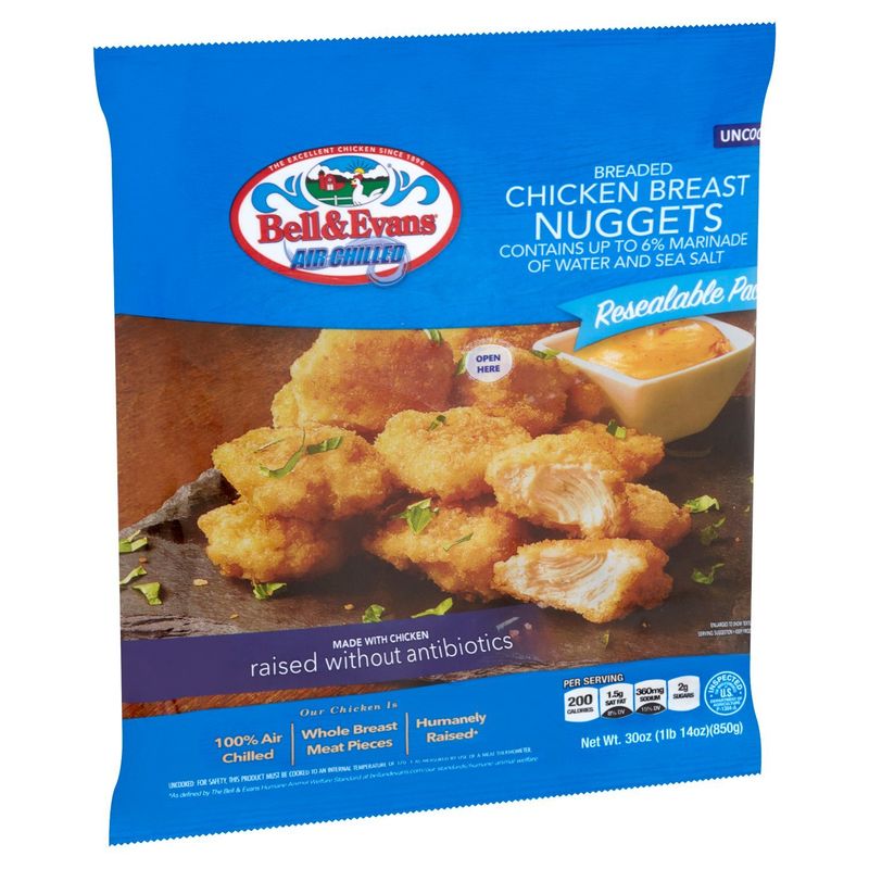 Bell &amp; Evans Breaded Chicken Breast Nuggets, 30 oz