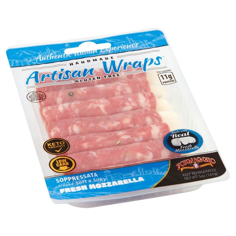 Formaggio Soppressata Fresh Mozzarella Artisan Wraps, 5 oz