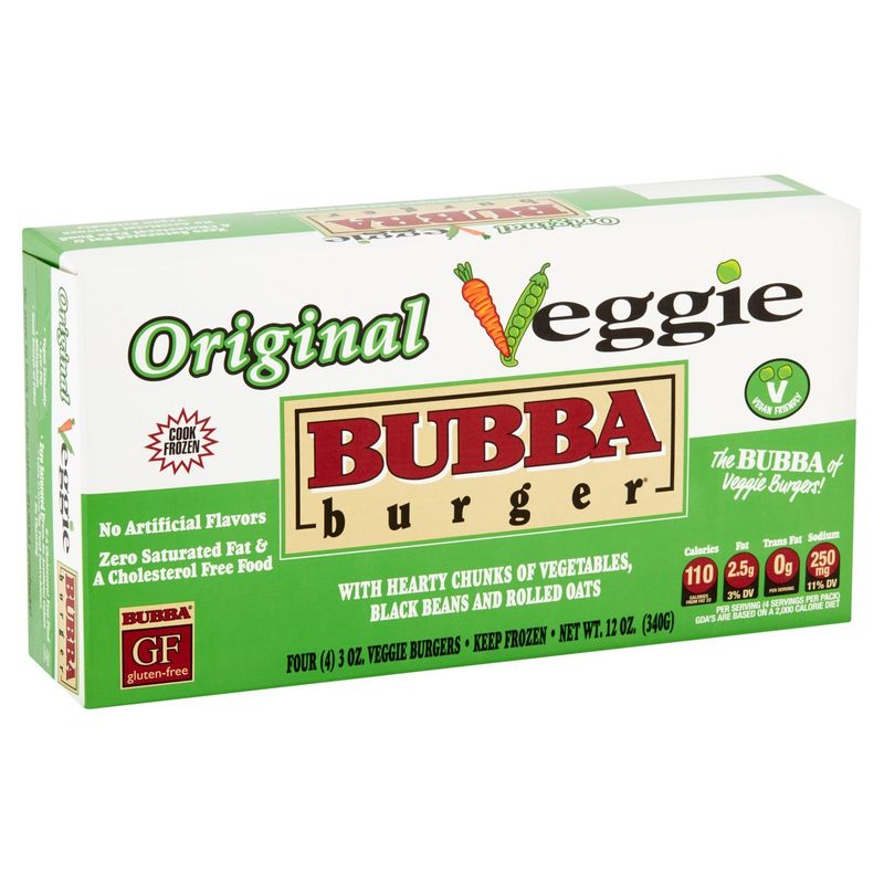 Bubba Burger Original Veggie Burgers, 3 oz, 4 count