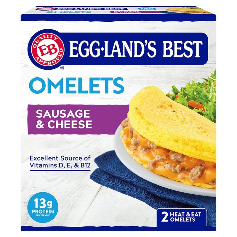 Eggland's Best Sausage &amp; Cheese Omelets, 2 count, 7.8 oz