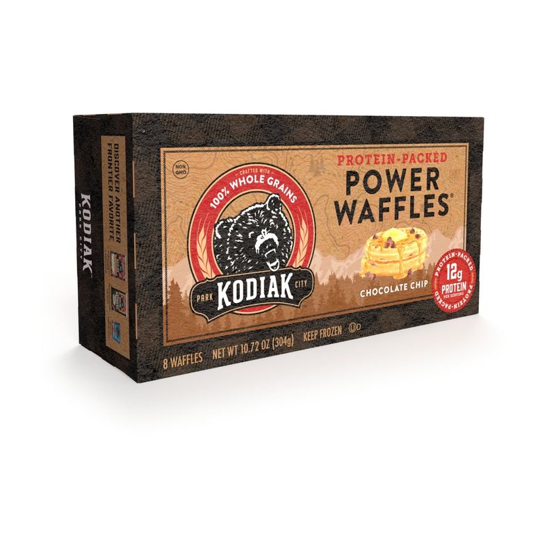 Kodiak Cakes Power Waffles Protein-Packed Chocolate Chip Waffles, 8 count, 10.72 oz
