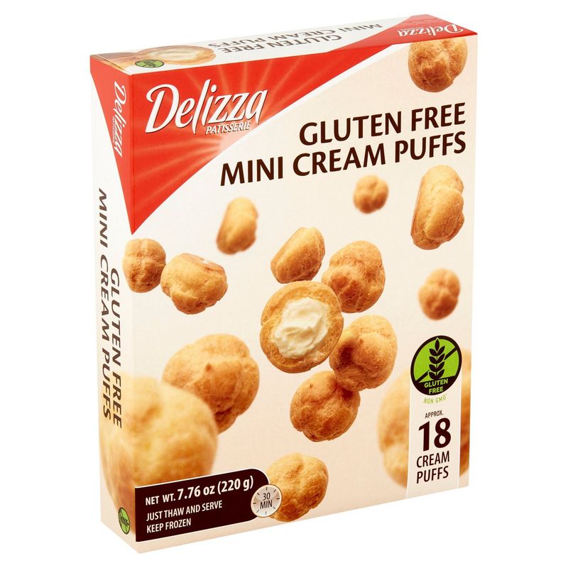 Delizza Gluten Free Mini Cream Puffs, 18 count, 7.76 oz