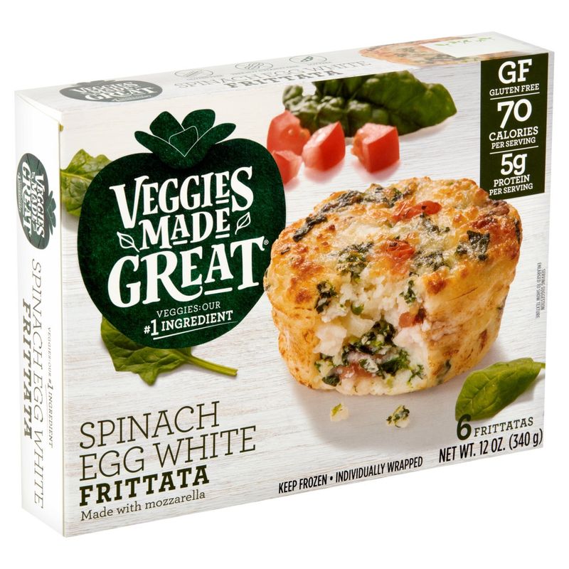 Veggies Made Great Spinach Egg White Frittata, 12 oz