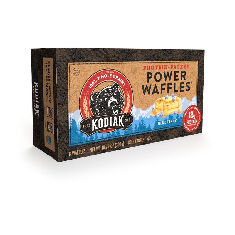 Kodiak Cakes Power Waffles Protein-Packed Blueberry Waffles, 8 count, 10.72 oz