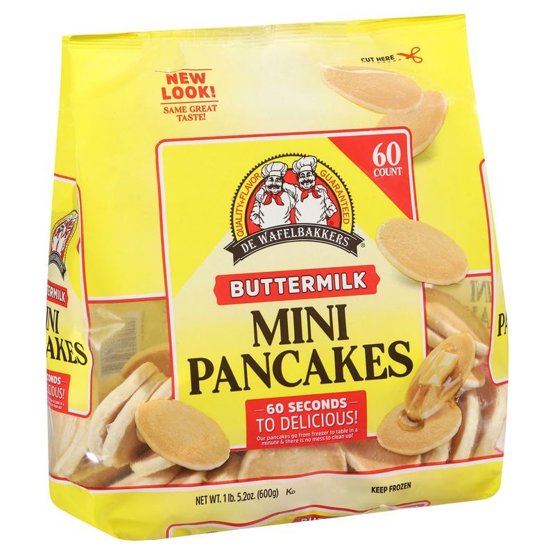 De Wafelbakkers Buttermilk Mini Pancakes, 60 count, 1 lb 5.2 oz