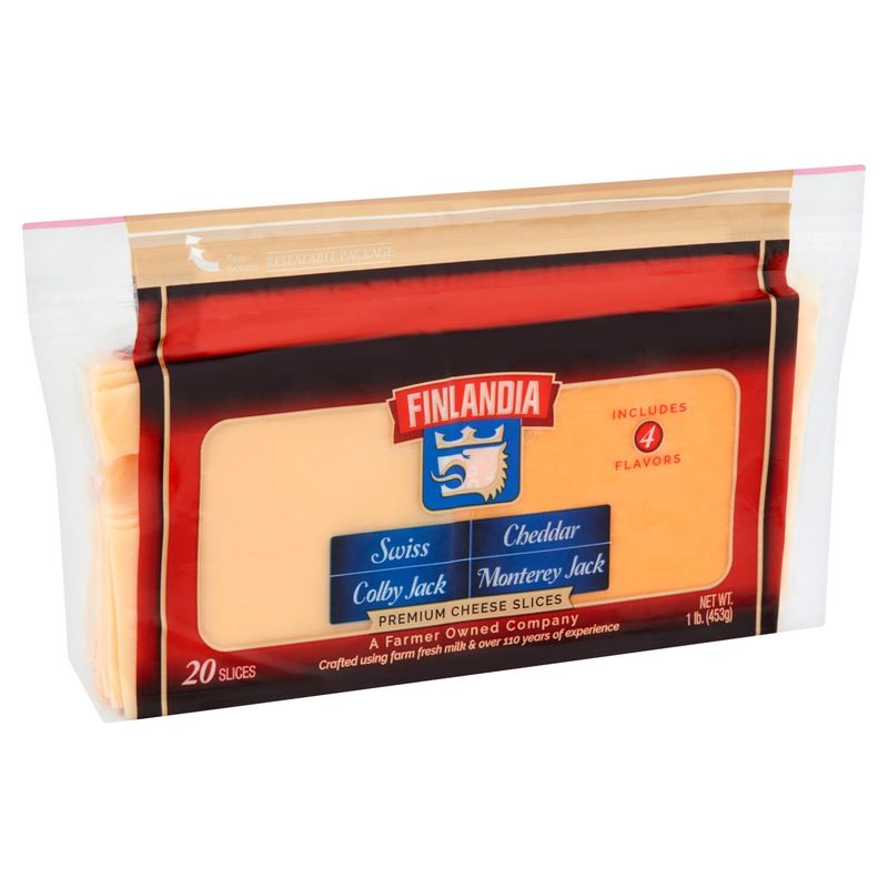 Finlandia Premium Cheese Slices, 20 count, 1 lb