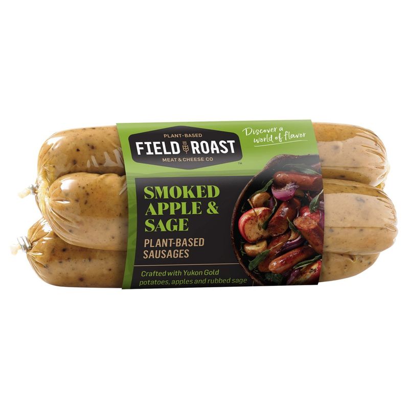 FIELD ROAST Smoked Apple &amp; Sage Plant-Based Sausages 12.95 oz