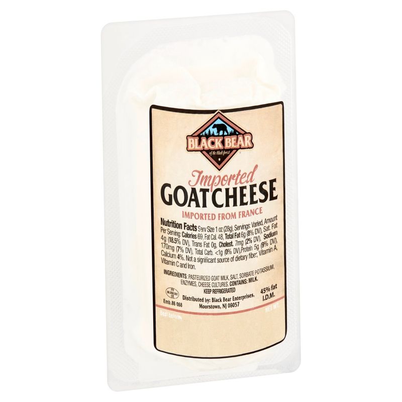 Black Bear Imported Goat Cheese, 4 oz