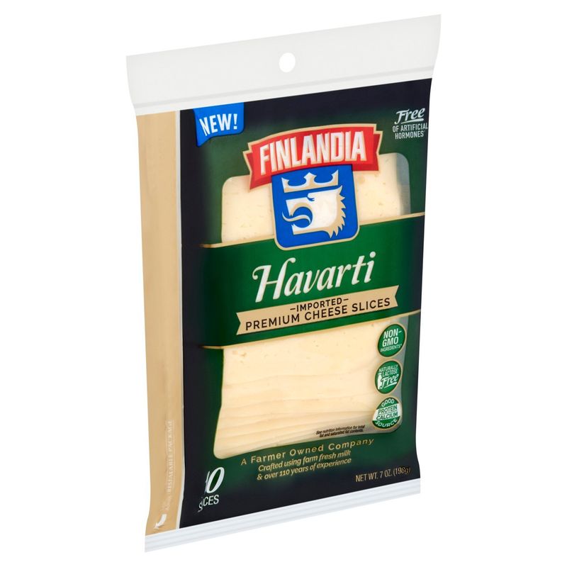 Finlandia Havarti Imported Premium Cheese Slices, 10 count, 7 oz