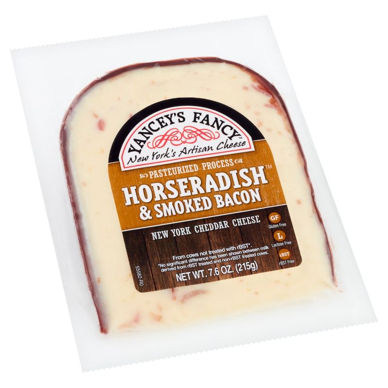 Yancey's Fancy Horseradish &amp; Smoked Bacon New York Cheddar Cheese, 7.6 oz