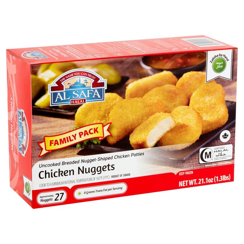 Al Safa Halal Chicken Nuggets Family Pack, 27 count, 21.1 oz