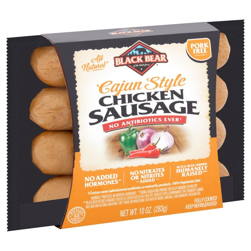 Black Bear Cajun Style Chicken Sausage, 10 oz