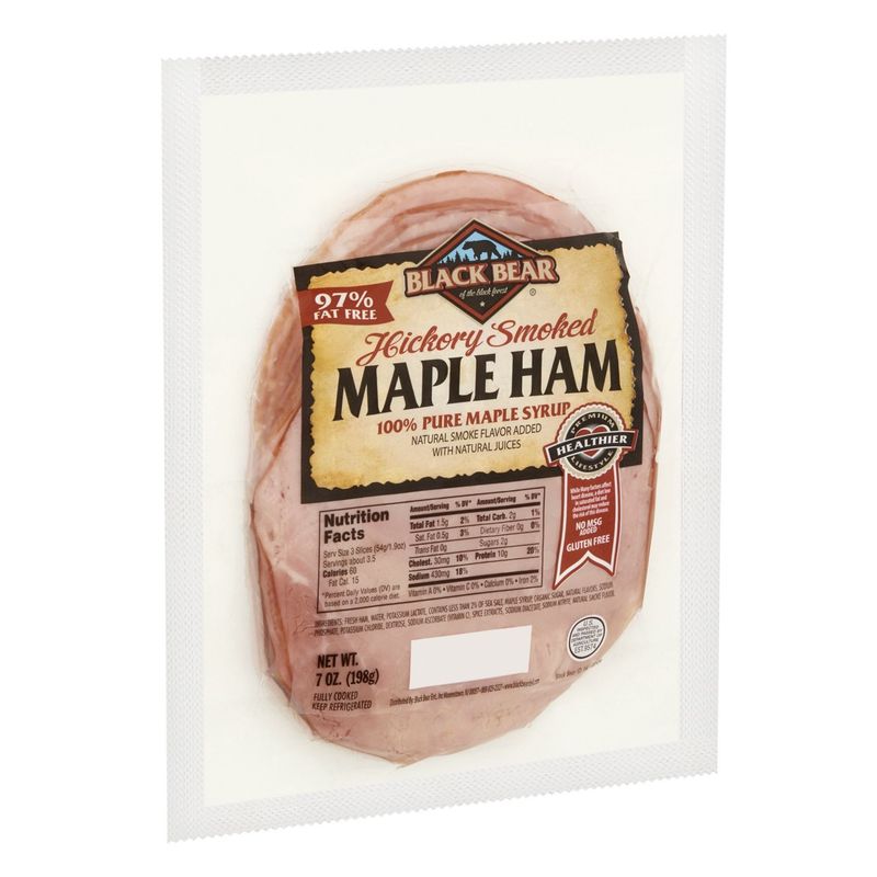Black Bear Hickory Smoked Maple Ham, 7 oz