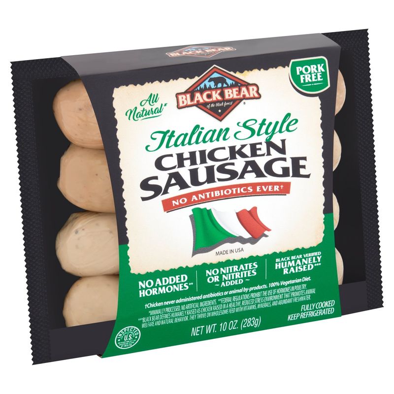 Black Bear Italian Style Chicken Sausage, 10 oz
