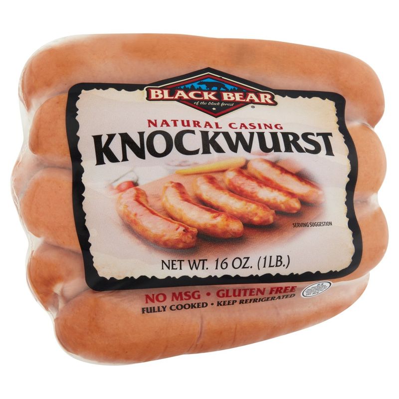 Black Bear Natural Casing Knockwurst, 6 count, 16 oz