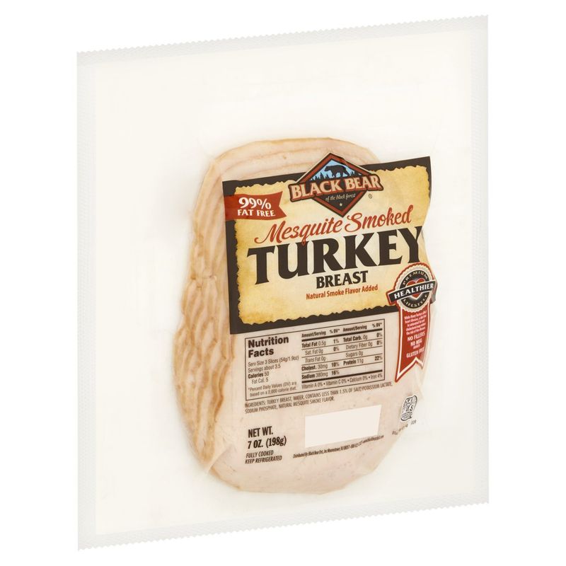 Black Bear 99% Fat Free Mesquite Smoked Turkey Breast, 7 oz