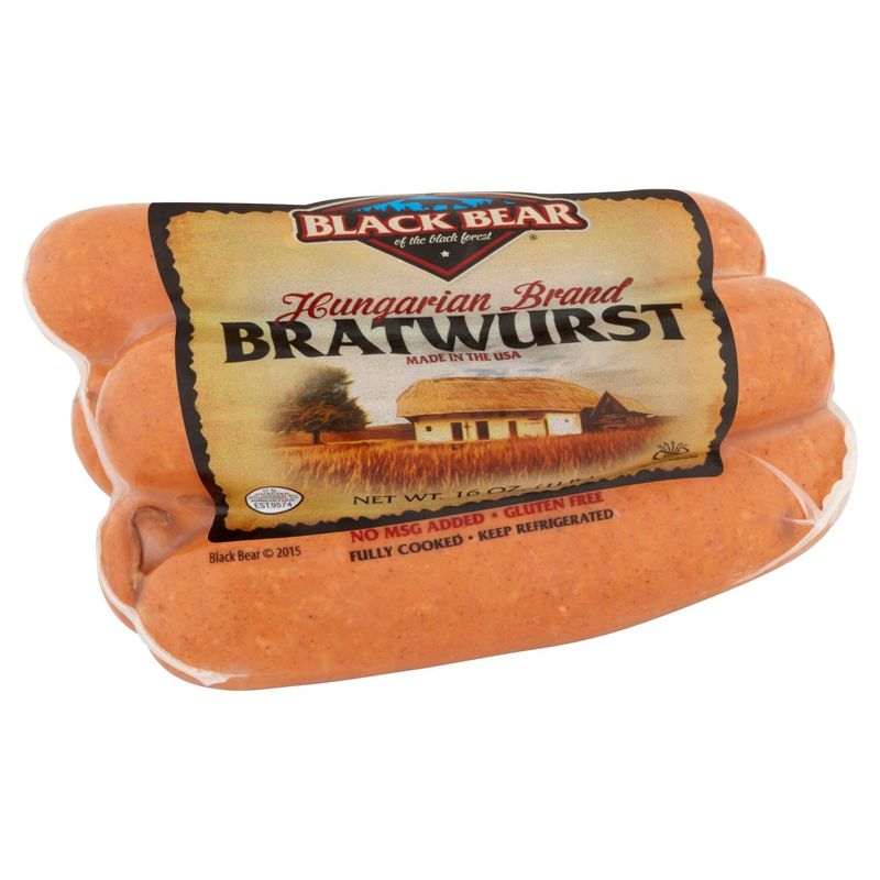 Black Bear Hungarian Brand Bratwurst, 16 oz