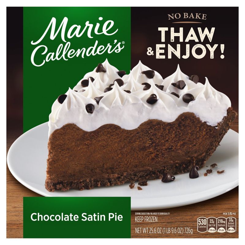 Marie Callender's Chocolate Satin Pie, 25.6 oz