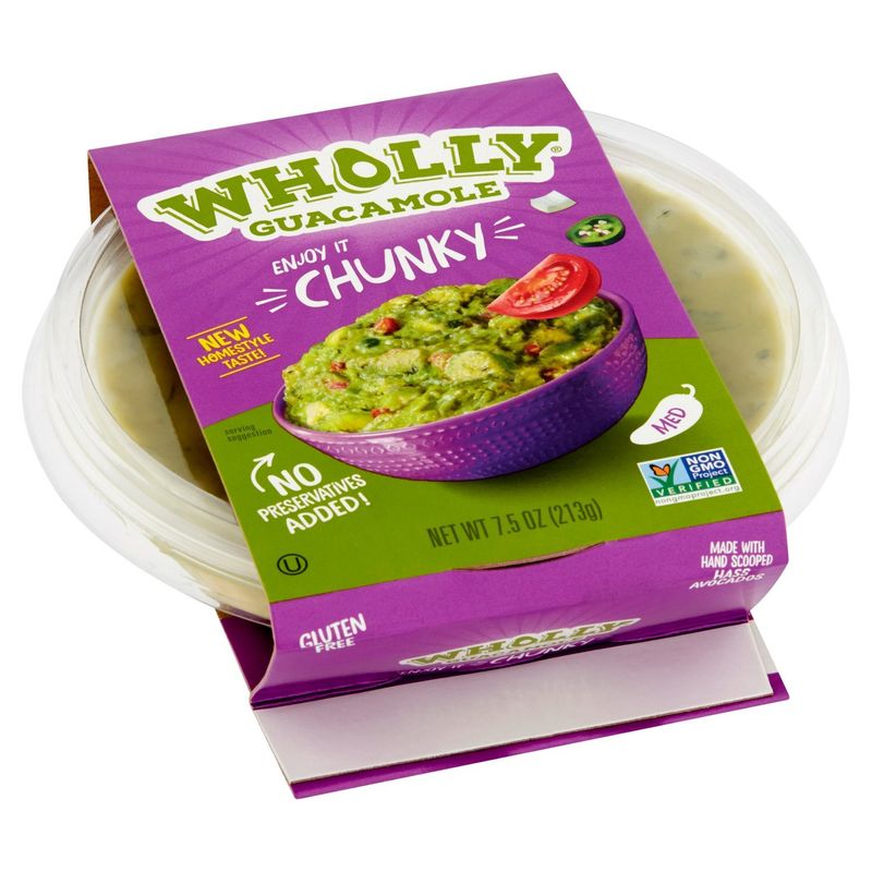 Wholly Guacamole Chunky Guacamole, 7.5 oz