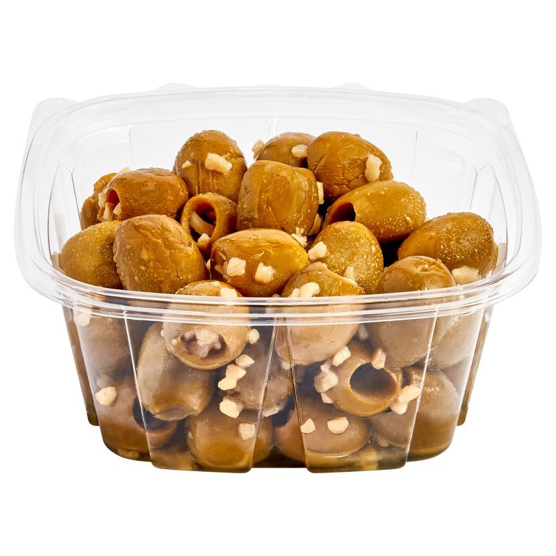 Italian Style Aglio Green Pitted Olives