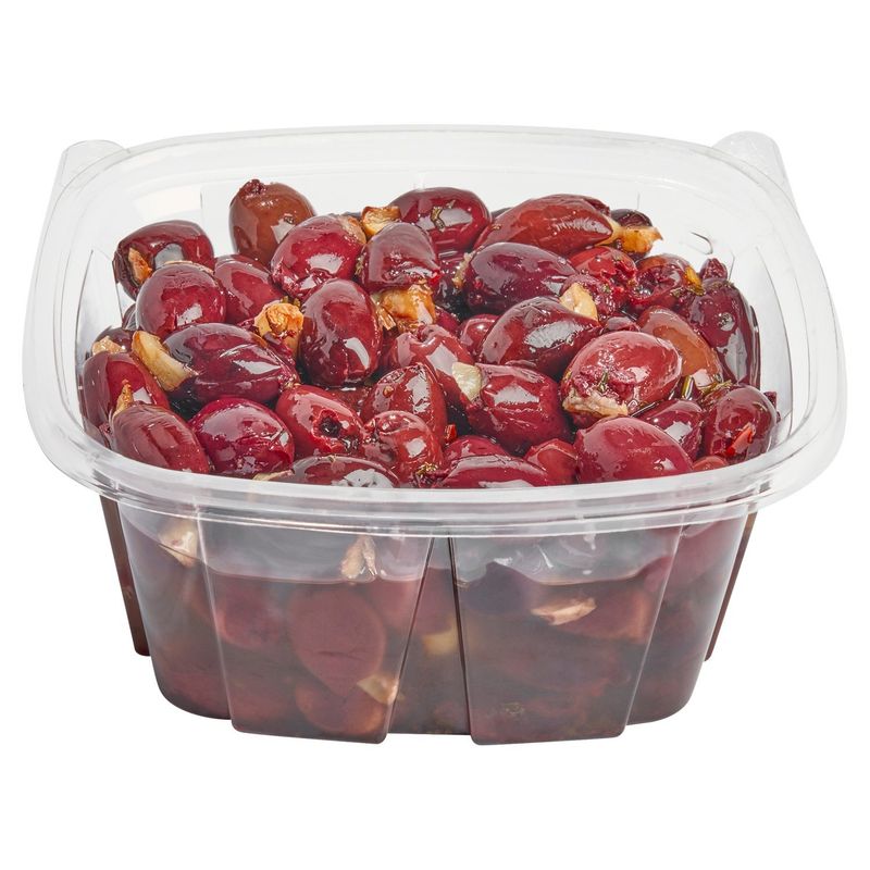 Garlic Stuffed Calamata Olives - Oil Packed