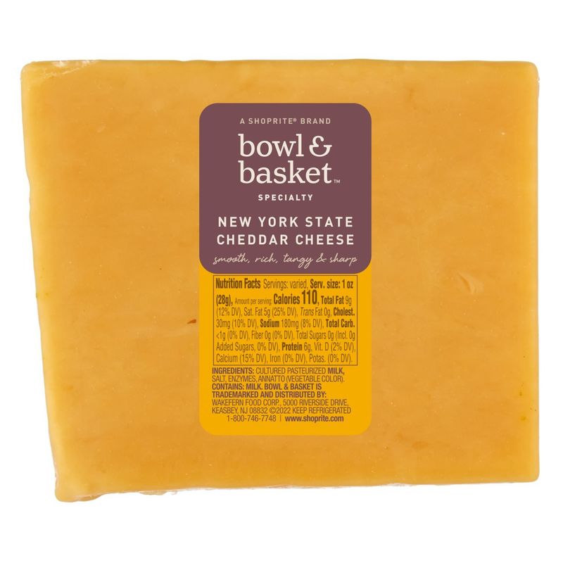 Bowl &amp; Basket Specialty New York State Cheddar Cheese