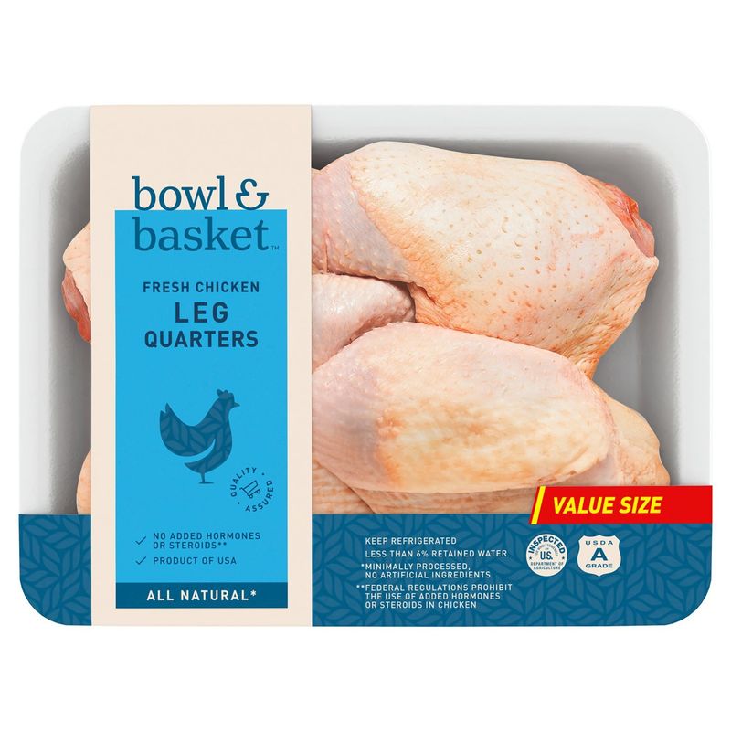 Bowl &amp; Basket Fresh Chicken Leg Quarters Value Size