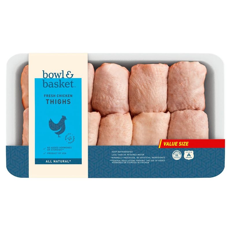 Bowl &amp; Basket Fresh Chicken Thighs Value Size