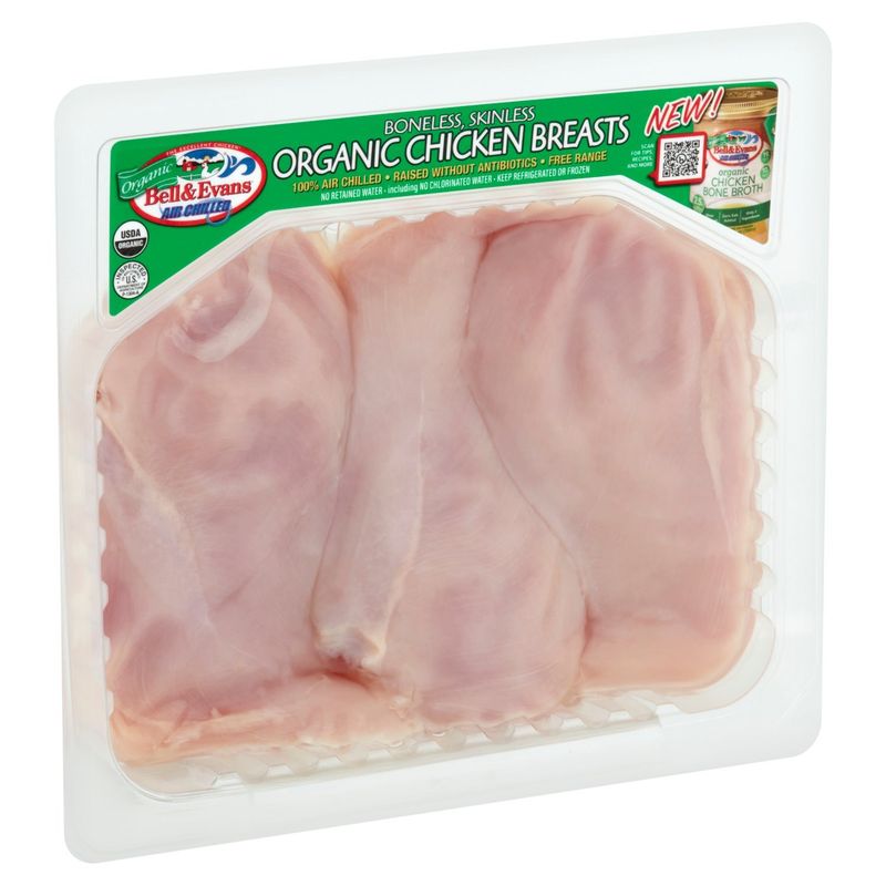 Bell &amp; Evans Boneless, Skinless Organic Chicken Breasts