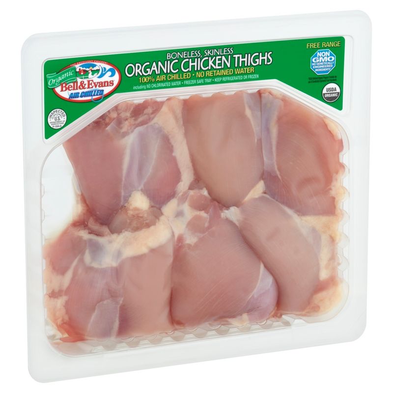 Bell &amp; Evans Organic Boneless, Skinless Chicken Thighs