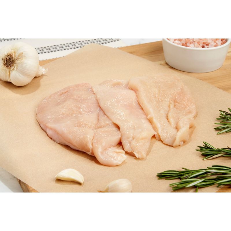 Grade A Thin Sliced Boneless Skinless Chicken Breast Fillet