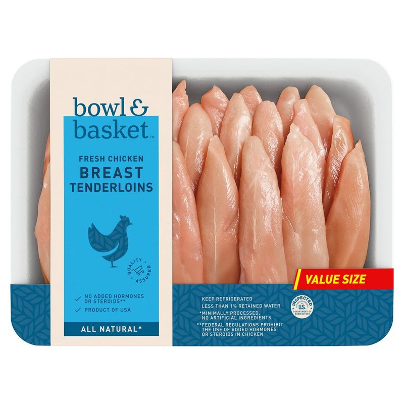 Bowl &amp; Basket Fresh Chicken Breast Tenderloins Value Size