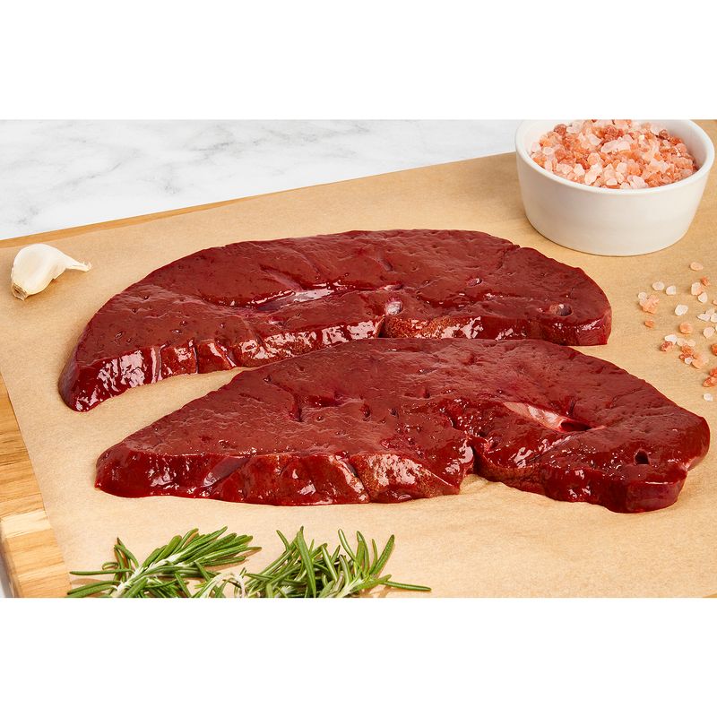 Fresh Beef Liver, Average Weight 1 lb Pack