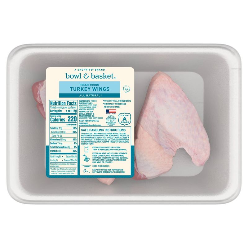 Bowl &amp; Basket Fresh Young Turkey Wings