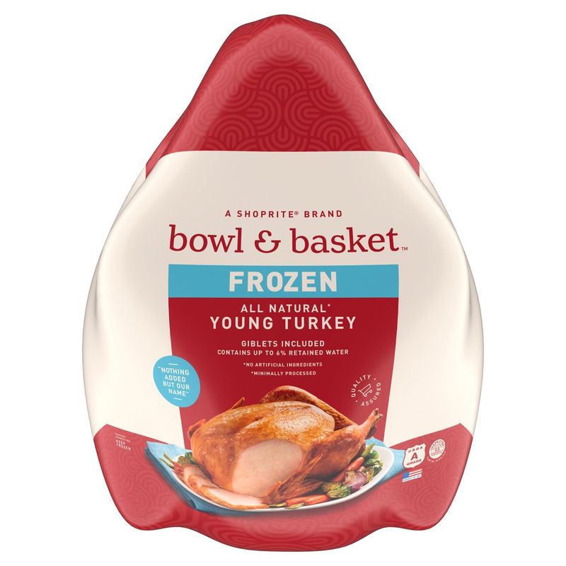 Bowl &amp; Basket Frozen Young Turkey, 10-14 lb