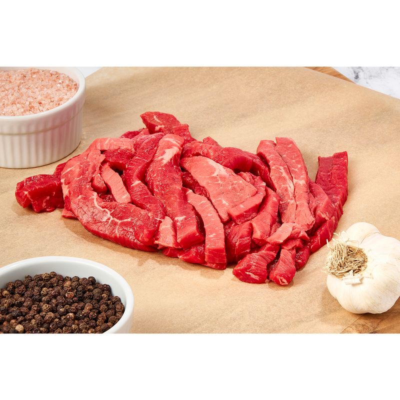 Certified Angus Beef Round Stir Fry, Boneless, Average Weight 1 lb Pack