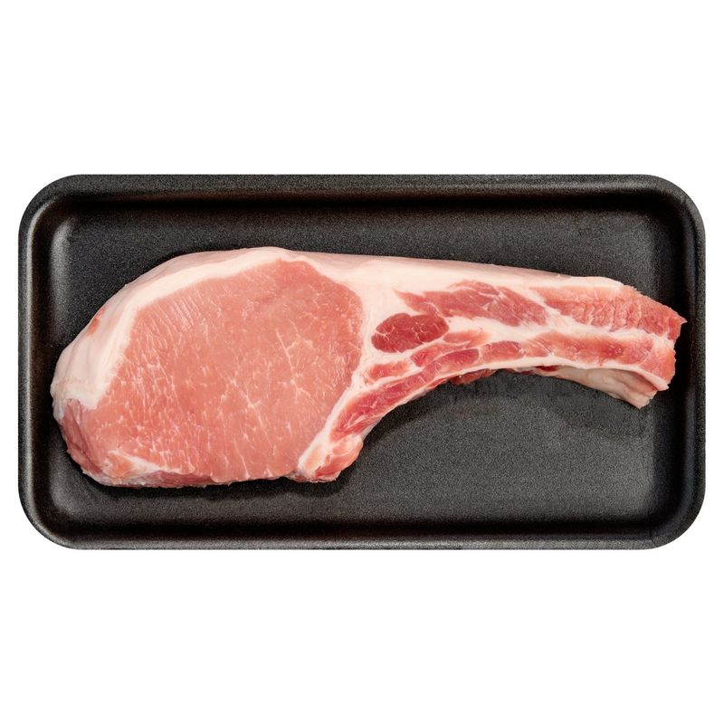 Chairman's Reserve Prime Pork Loin Tomahawk Chop, Bone In, Average Weight 1 lb Pack