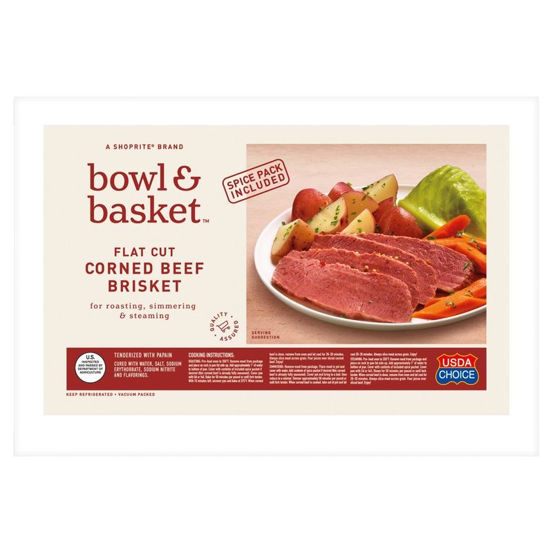 Bowl &amp; Basket Flat Cut Corned Beef Brisket