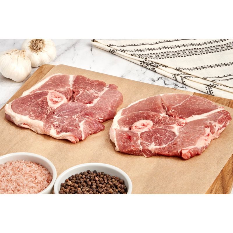 Fresh Pork Picnic, Bone In, Sliced, Average Weight 2 lb Pack