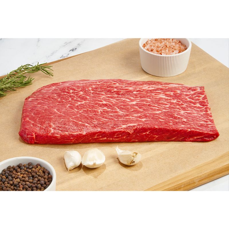 Certified Angus Beef Chuck Top Blade Flat Iron London Broil Steak, Boneless, Avg Weight 1 lb Pack