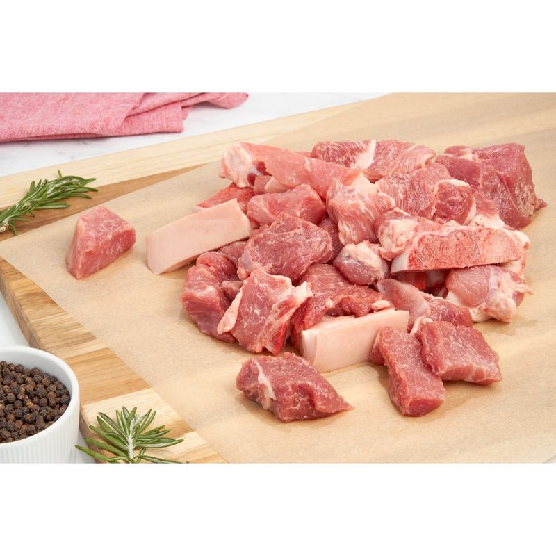 Fresh Pork Shoulder Picnic, Chunked, Bone In, Average Weight 2 lb Pack
