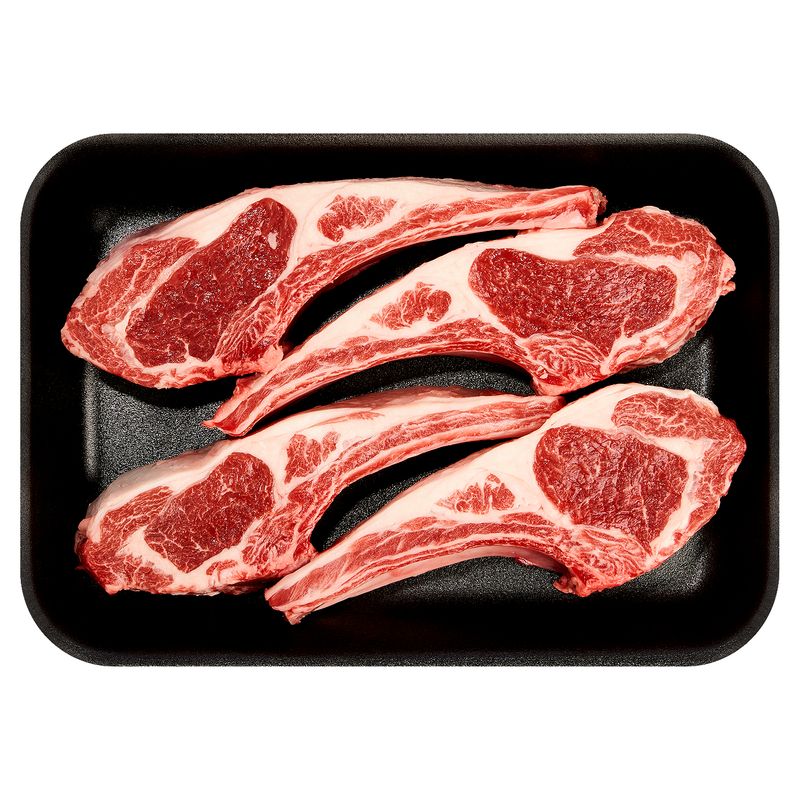 Nature's Reserve Lamb Rib Chops, Bone In, Grassfed, Product of Australia, Average Weight 1 lb Pack