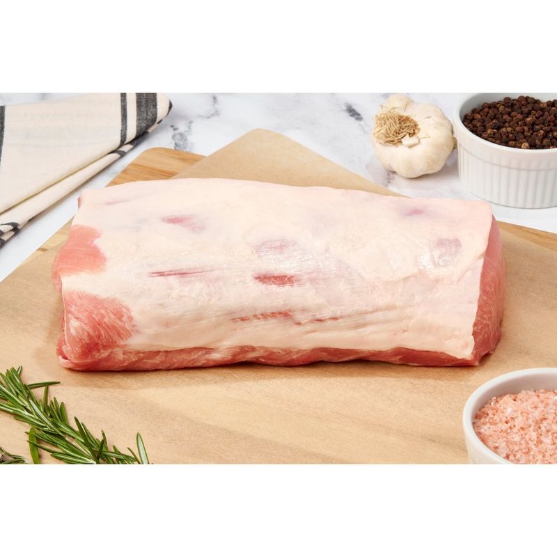 Fresh Center Cut Pork Loin Roast, Boneless, Average Weight 3 lb Pack