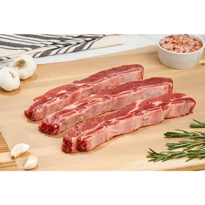 USDA Choice Beef Chuck Flanken Short Ribs, Bone In, Average Weight 1 lb Pack