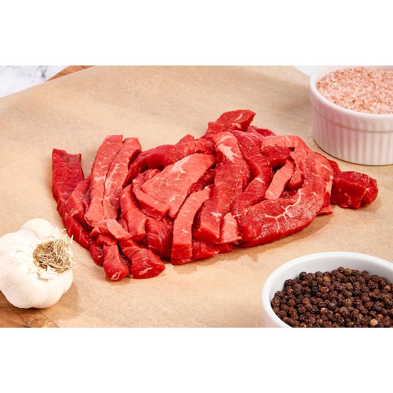 USDA Choice Beef Round Stir Fry, Boneless, Average Weight 1 lb Pack