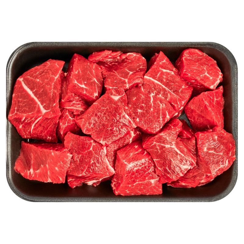 Certified Angus Beef Chuck Shoulder Stew, Boneless, Average Weight 1 lb Pack