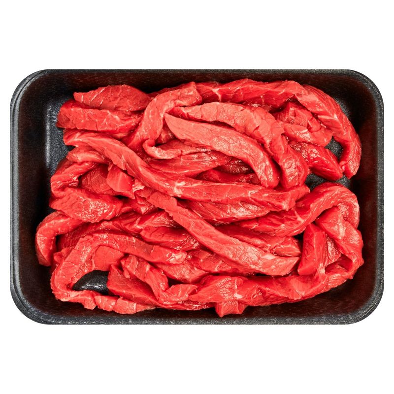 Certified Angus Beef Round Stir Fry, Boneless, Average Weight 1 lb Pack