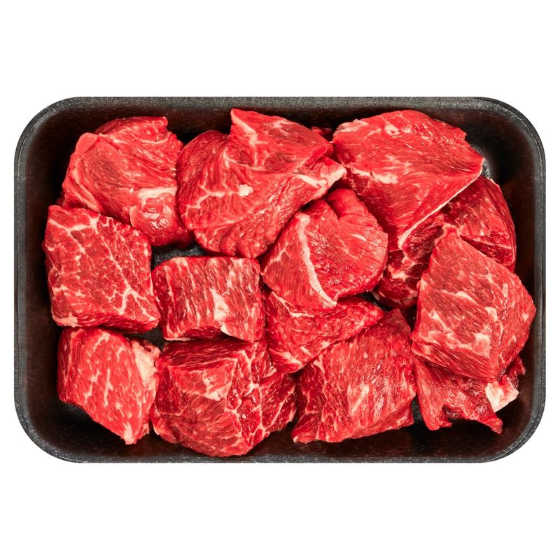 Certifed Angus Beef Chuck Soup Meat, Boneless, Average Weight 1.25 lb Pack