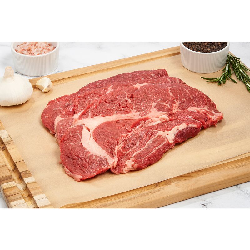 USDA Choice Beef Chuck Steaks, Boneless, Thin Sliced, Average Weight 1.5 lb Pack