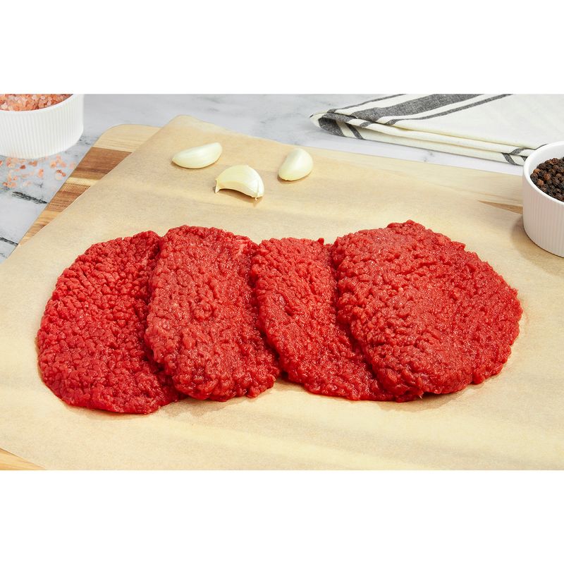 USDA Choice Beef Round Cube Steaks, Boneless, Average Weight 1.25 lb Pack
